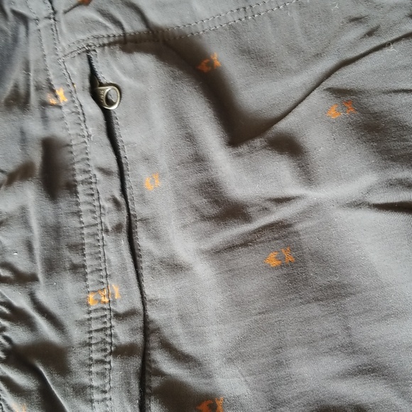 The North Face teepee print Swim trunks size M grey with orange details - Picture 6 of 6